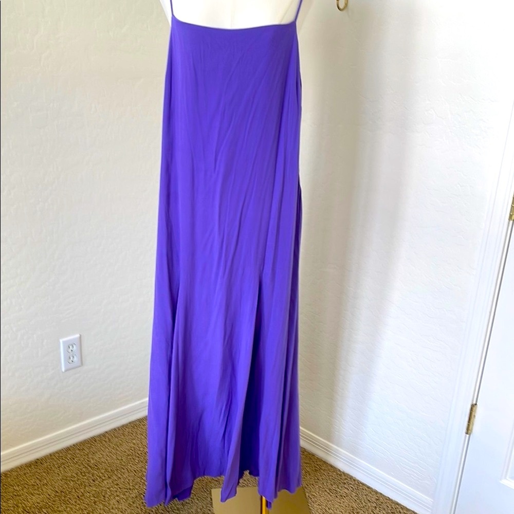 LOFT Purple Maxi flowy Dress